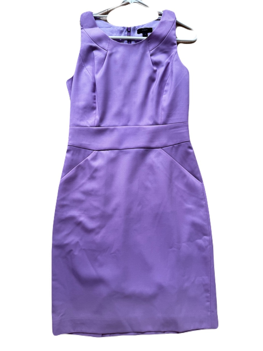 J. Crew Lilac Sleeveless Sheath Dress